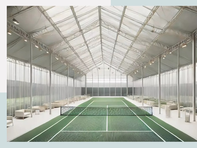 Строительство теннисных кортов в Михайловке