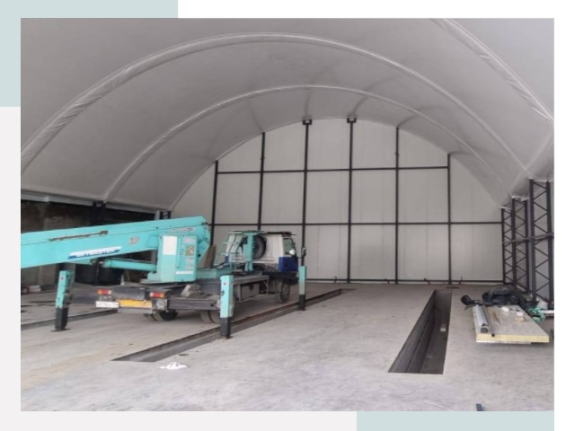 Внутреннее оснащение ангаров в Михайловке